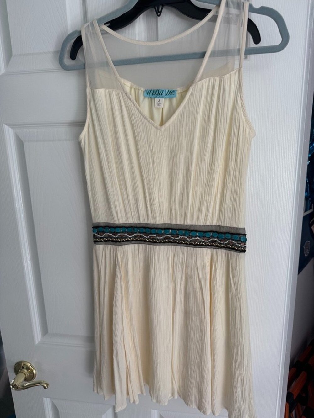 Beaded Grecian Dress NEVER WORN NWOT